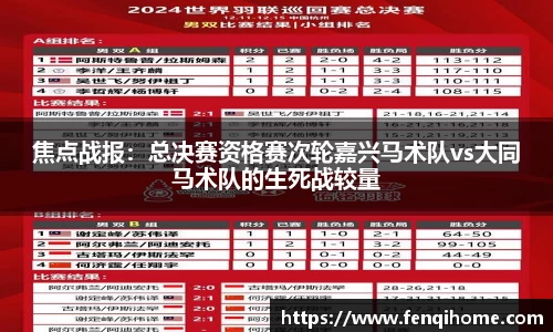 焦点战报：总决赛资格赛次轮嘉兴马术队vs大同马术队的生死战较量